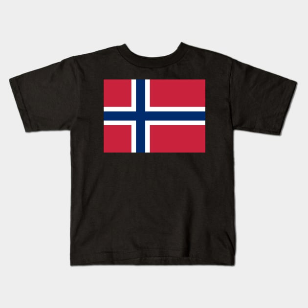 Norway Kids T-Shirt by Wickedcartoons